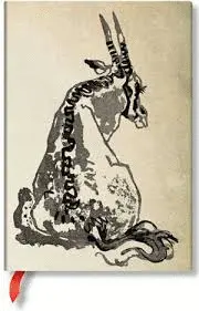 SOLITARY ORYX (ALISTAIR BELL COLLECTION) MIDI LINED HARDCOVER JOURNAL (ELASTIC BAND CLOSURE)