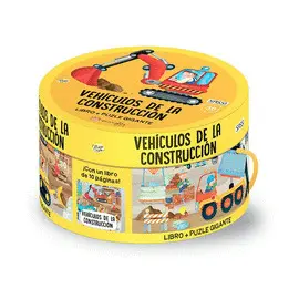 VEHICULOS DE LA CONSTRUCCIÓN. CAJAS REDONDAS. CON PUZZLE. EDIC. ILUSTRADO (ESPAÑ